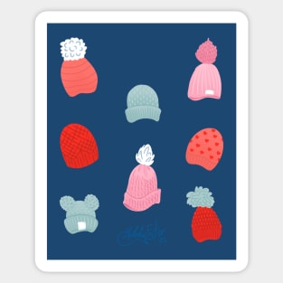 Winter Hats Sticker